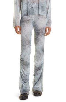 MACCAPANI Erica Spray Print Ruched Pants in Grey