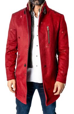 Maceoo Captainskull Embroidered Peacoat