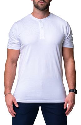 Maceoo Core Henley in White