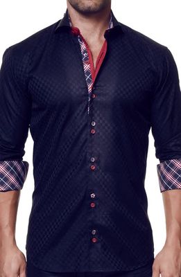 Maceoo Mini Panam Square Button-Up Shirt in Black