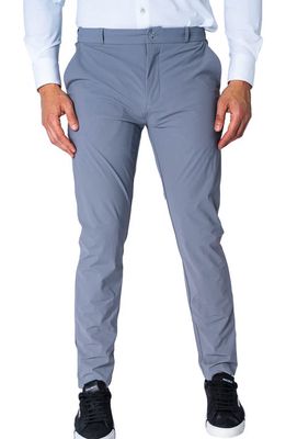Maceoo Slim Fit Stretch Pants in Grey