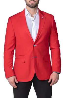 Maceoo Socrates Sport Coat in Red