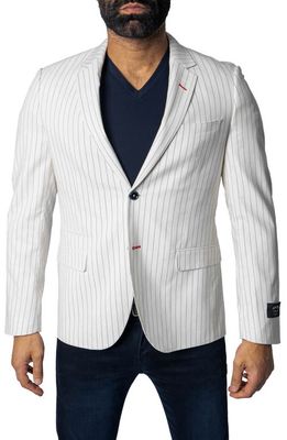 Maceoo Stripe Sport Coat in White