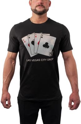 Maceoo Vegas City Graphic Tee in Black