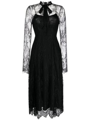 Macgraw Immortal Chantilly-lace midi dress - Black