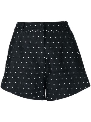 Macgraw Poppy polka-dot mini shorts - Black