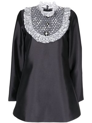 Macgraw Tempo long-sleeve mini dress - Black
