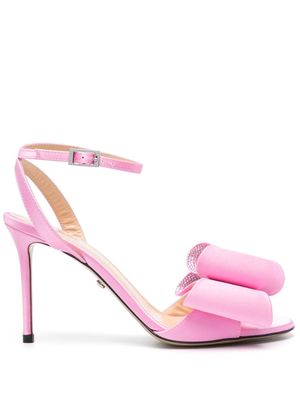 MACH & MACH 95mm bow-satin sandals - Pink