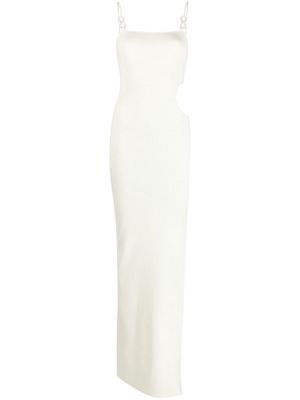 MACH & MACH crystal-embellished gown - White