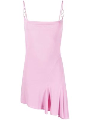 MACH & MACH crystal-strap mini dress - Pink