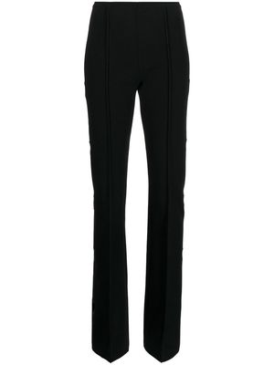 MACH & MACH cut-out detail flared trousers - Black