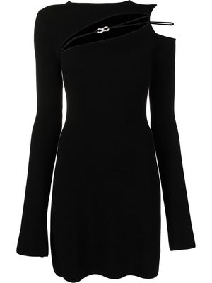 MACH & MACH cut-out mini dress - Black