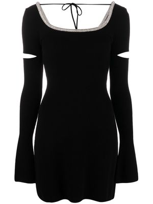 MACH & MACH cut-out minidress - Black