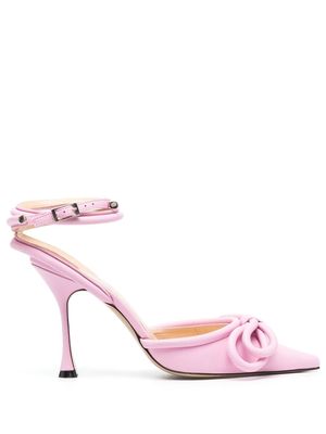 MACH & MACH Double Bow ankle-strap sandals - Pink