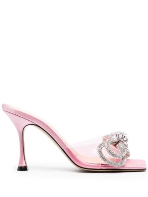 MACH & MACH Double Bow embellished pumps - Pink