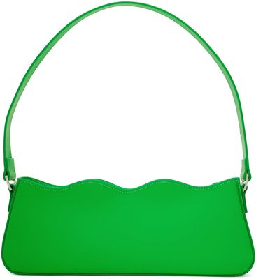 MACH & MACH Green Wave Baguette Bag