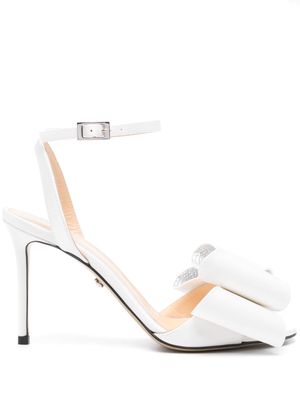 MACH & MACH Le Cadeau 95mm satin sandals - WHITE