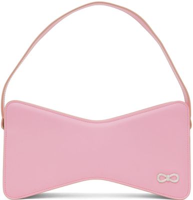 MACH & MACH Pink Bow Baguette Bag