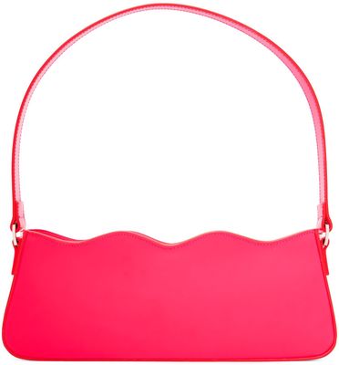 MACH & MACH Pink Wave Baguette Bag