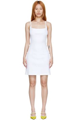 MACH & MACH White Viscose Mini Dress