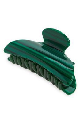 Machete Midi Heirloom Claw Clip in Malachite