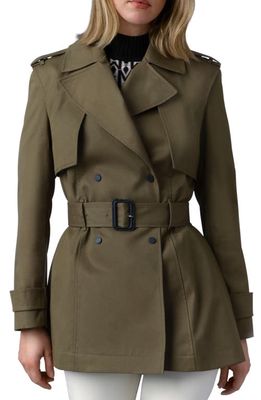 Mackage Adva Water Repellent Trench Coat in Light Military