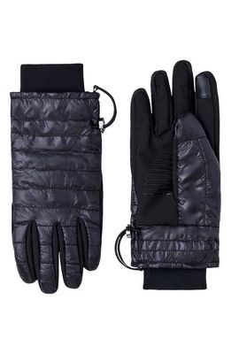 Mackage Alfie Quilted Recycled Nylon Gloves in Black