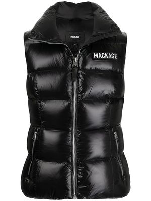 Mackage chest logo-patch gilet - Black