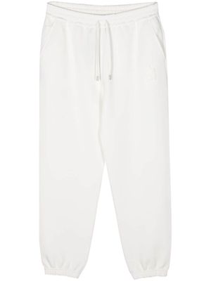 Mackage logo-flocked jersey trousers - White