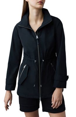 Mackage Melany Hooded Rain Jacket in Black