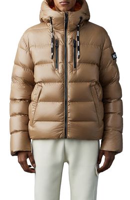 Mackage Victor Water Resistant 800 Fill Power Down Puffer Jacket in Camel
