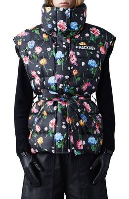 Mackage Zerina Floral Water Repellent Puffer Vest