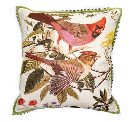 MacKenzie-Childs Bird Watchers Pillow