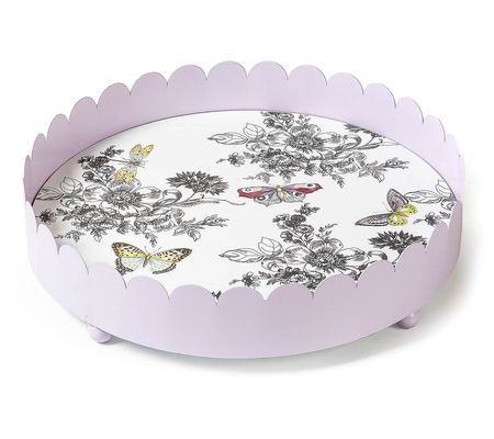 MacKenzie-Childs Butterfly Toile Tray
