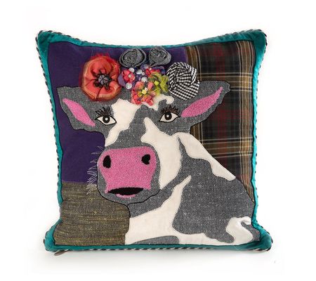 MacKenzie-Childs Frida Cowlo Throw Pillow