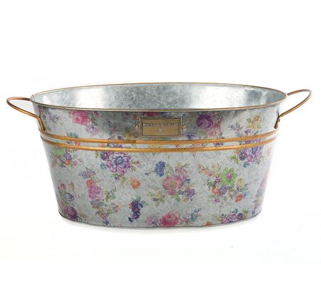 Mackenzie-Childs Galvanized Flower Market Beverage Bucket