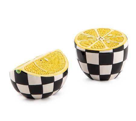 Mackenzie-Childs Lemon Salt & Pepper Shakers