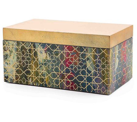 MacKenzie-Childs Mosaic Abstract Lacquer Jewelr y Box