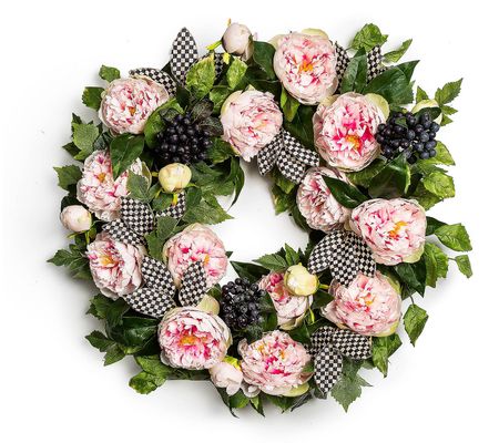 MacKenzie-Childs Peony Wreath