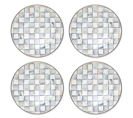 Mackenzie-Childs Set of 4 Enamel Chargers