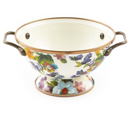 MacKenzie-Childs White Flower Market Simply Any thing Bowl