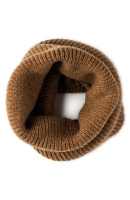 MACKIE Clyde Rib Lambswool Neck Warmer in Driftwood Camel