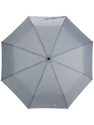 Mackintosh Ayr logo-print umbrella - Grey