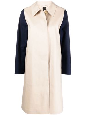 Mackintosh BANTON colour-block raincoat - Brown