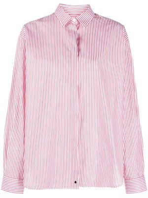 Mackintosh Bluebells stripe-print shirt - Red