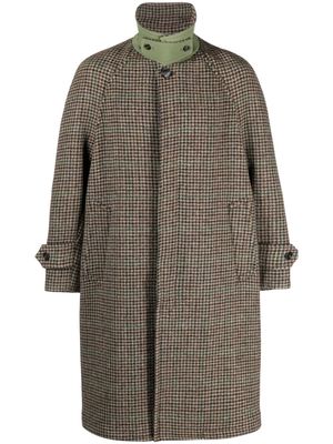 Mackintosh Boston houndstooth wool coat - Neutrals