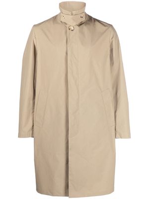 Mackintosh button-up midi coat - Neutrals