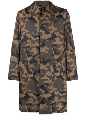 Mackintosh camouflage-print packable raincoat - Green