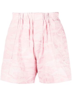 Mackintosh Captain camouflage print shorts - Pink