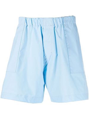 Mackintosh Captain elasticated waistband shorts - Blue